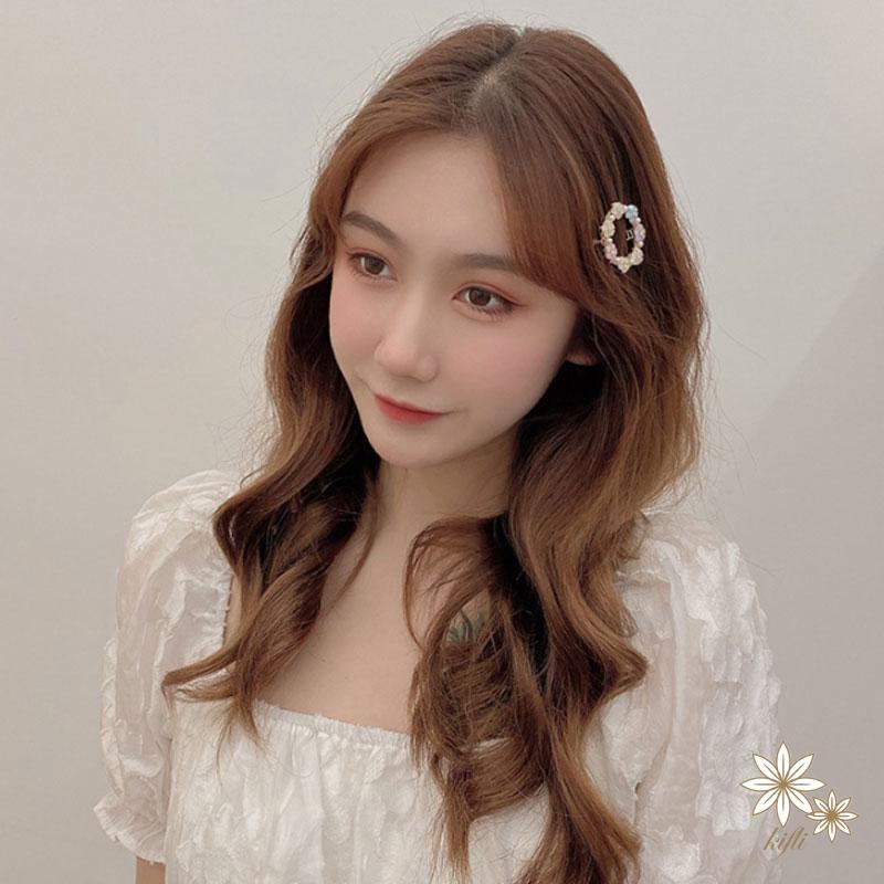 Kẹp Tóc Hợp Kim Hình Cánh Hoa Nhiều Màu Sắc Thời Trang 2021 Kiểu Dáng Dễ Thương