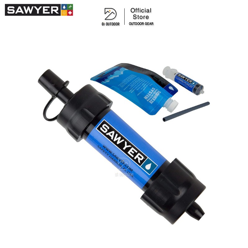 Bộ lọc nước Sawyer MINI Water Filter dụng cụ lọc nước leo núi sinh tồn (Hàng chính hãng)