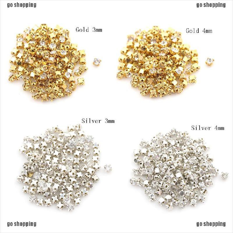 {go shopping}100pcs Mini Doll Crystal Rhinestone Rhinestones DIY Garment Sewing Clothes Accessories