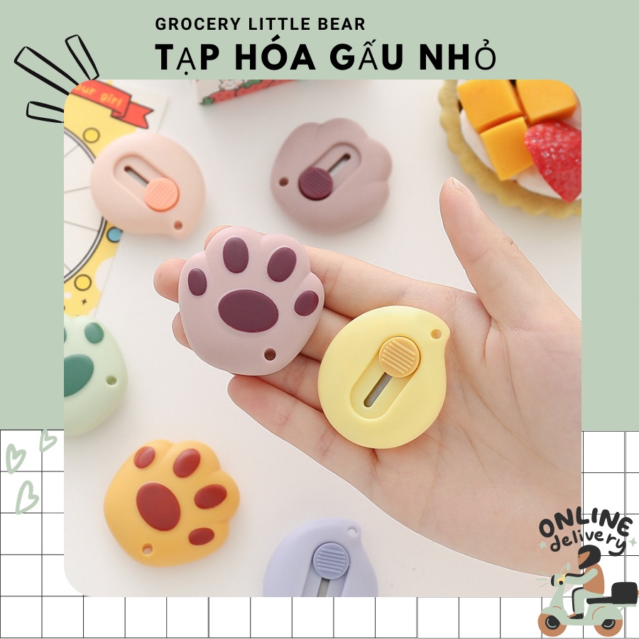 Dao dọc giấy hình móng mèo + giọt nước xinh xắn