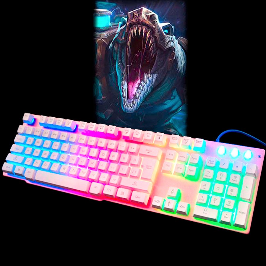 Bộ Bàn Phím Chuột Máy Tính Chuyên Gaming Đèn Led 7 Màu KUIYN T6 | BigBuy360 - bigbuy360.vn