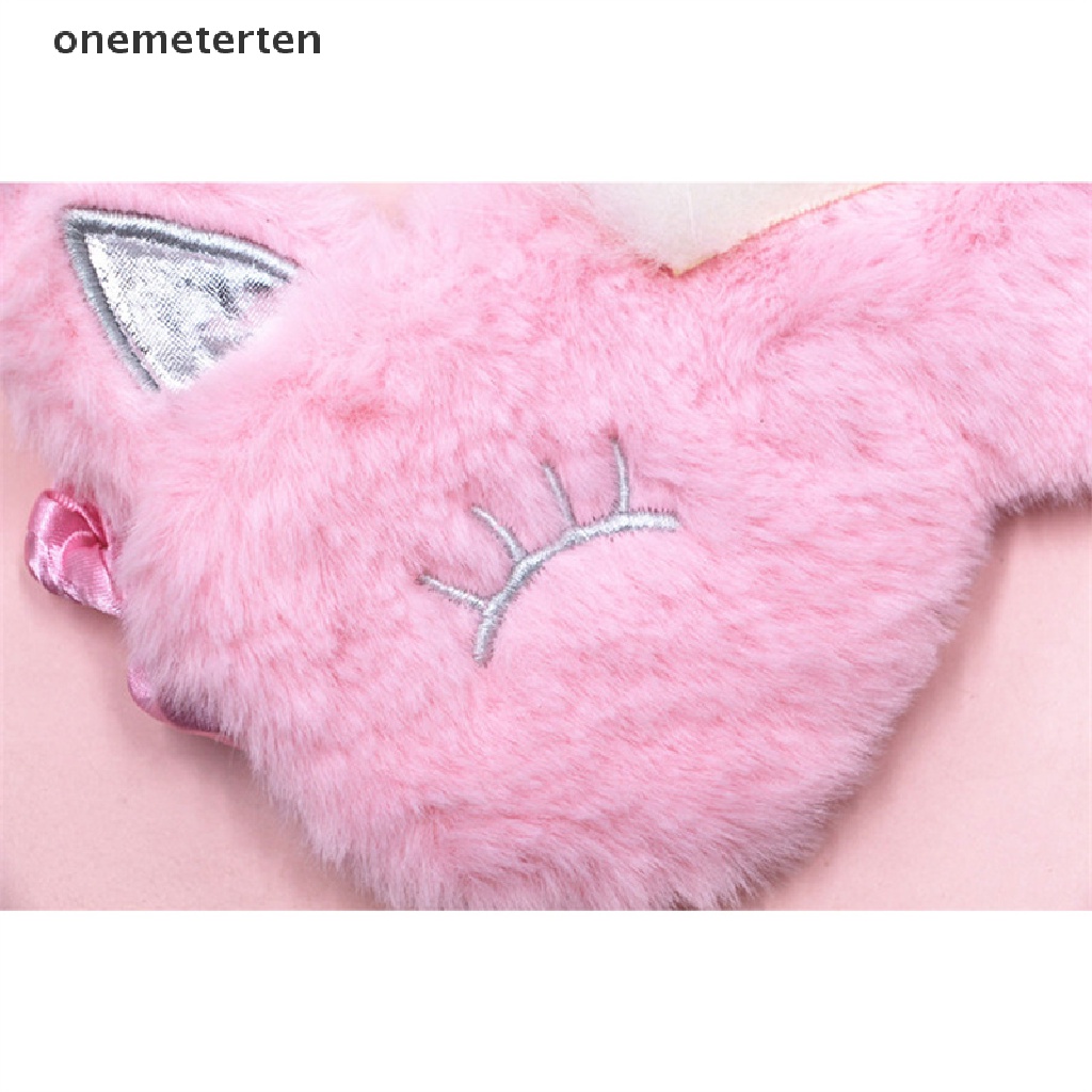 Rten Miếng Bịt Mắt Ngủ Hình Kỳ Lân Hoạt Hình 3D Bằng Lông Nhung Che Mắt Chống Mỏi Mắt Khi Đi Du Lịch Dành Cho Trẻ Em