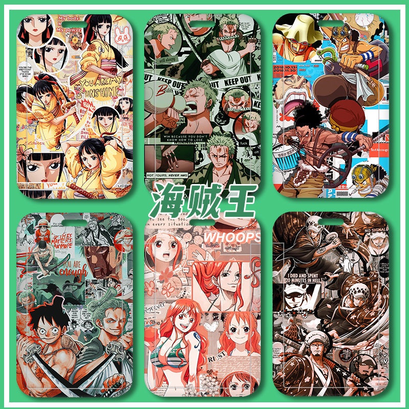Bộ Thẻ Hình anime one piece luffy zoro id Truy Cập Thẻ metro diy Bảo Vệ Thẻ Xe Buýt