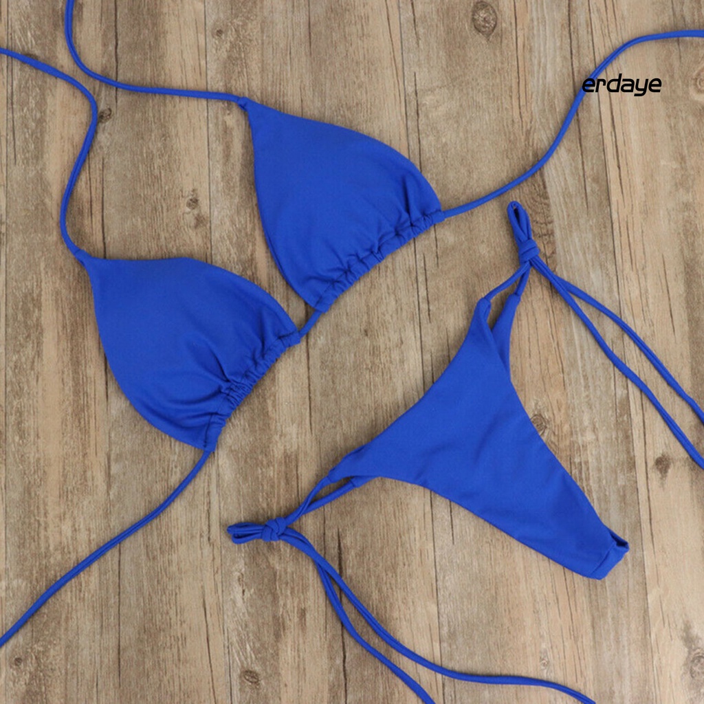 Bộ Bikini 2 Mảnh Màu Sắc Xinh Xắn Cho Nữ