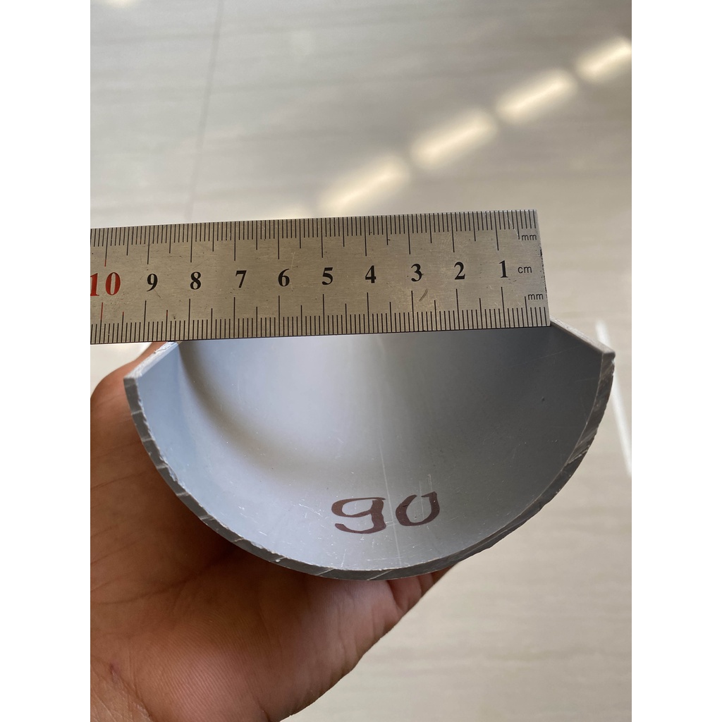 Bộ ống nhựa tròn kéo chỉ 7 cái  21, 27, 34, 42, 49, 60, 90 được cắt từ ống thoát nước PVC đệ nhất dài 56cm