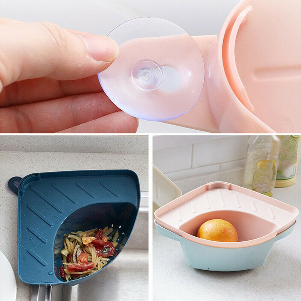 Giá Đựng Đồ Hình Tam Giác Gắn Bồn Rửa Chén Tiện Dụng