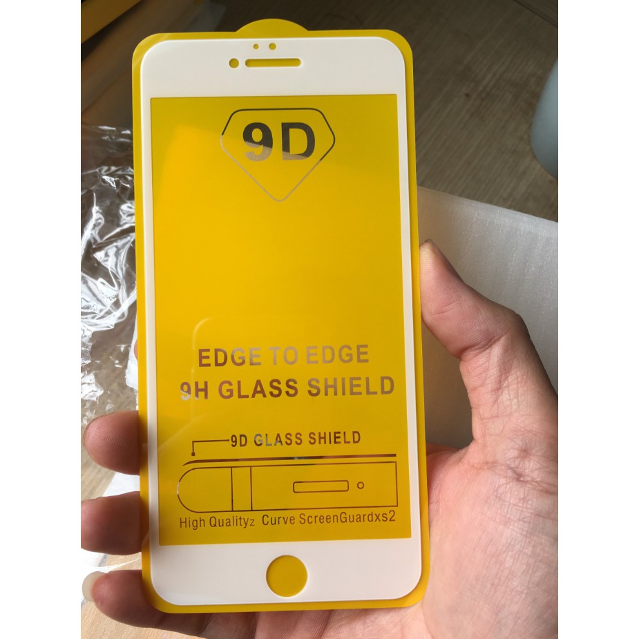 Kính cường lực 9D 9H cho iphone 6/6s/6+/6s+/7+/8+/X/Xs/XsMAX full màn hình (TẶNG GIẤY LAU KÍNH)