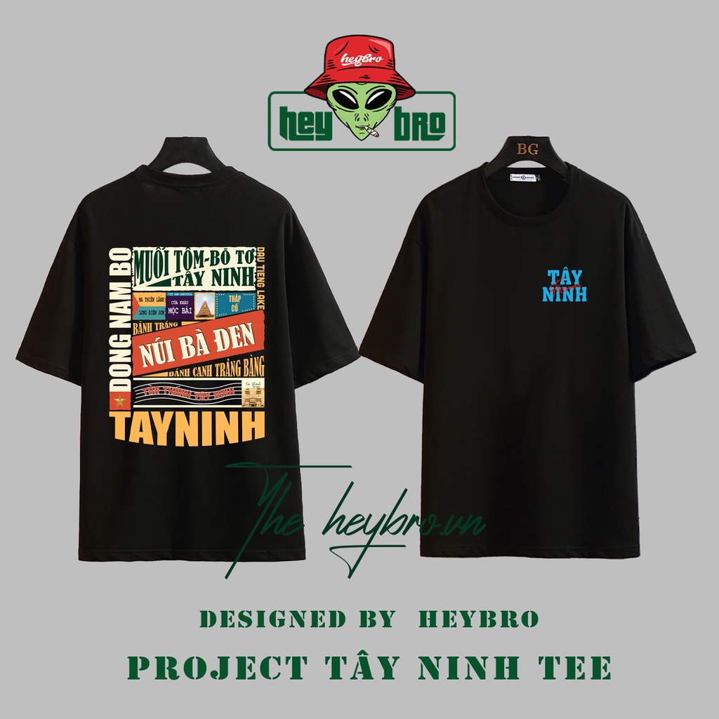 Áo thun nam nữ Unisex tay lỡ form rộng Local Brand HEYBRO phong cách GenZ VIỆT NAM /02