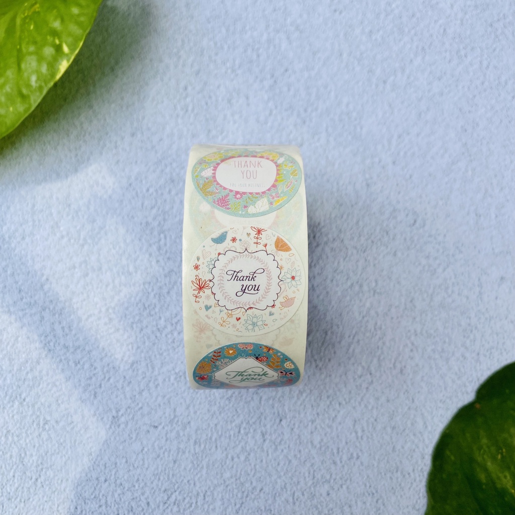 20- 500 nhãn dán Sticker cảm ơn dành cho shop bán hàng, size 2.5cm. Chỉ việc gỡ ra dán. MẪU MỚI VỀ tháng 12