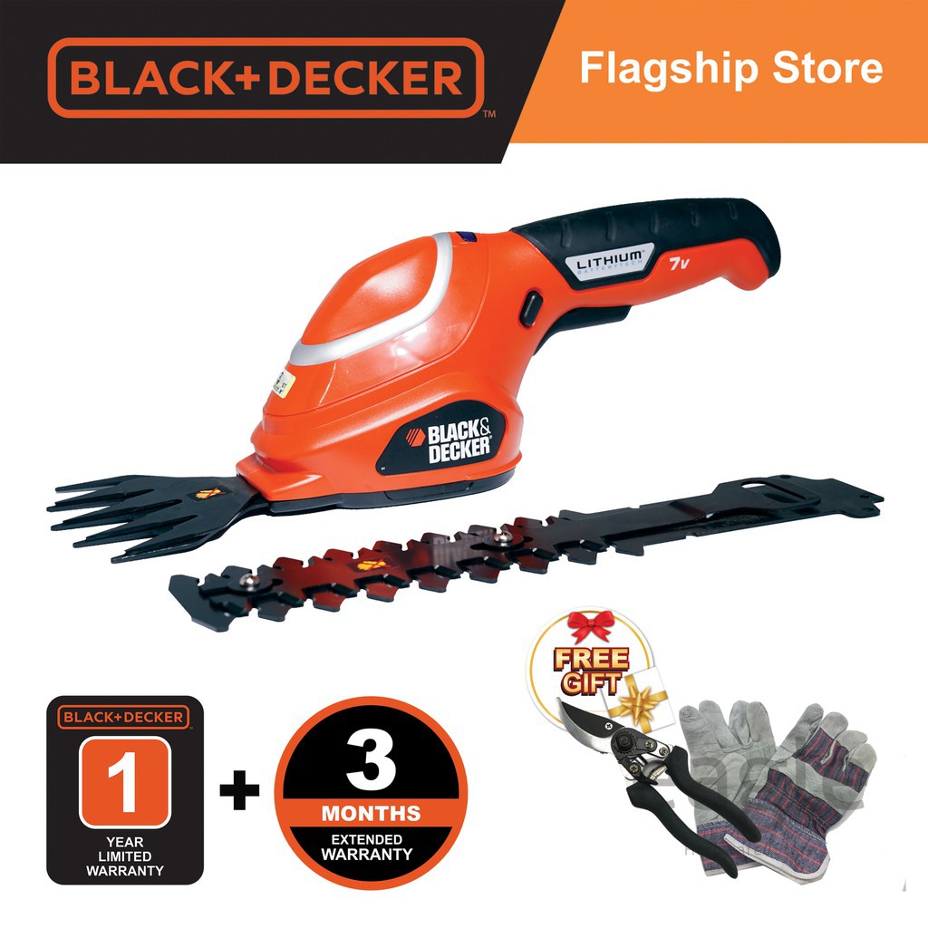 MÁY cắt tỉa cành, lá dùng pin 7V Black &amp; Decker GSL700KIT-B1