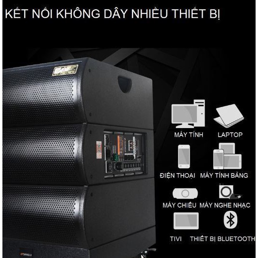 Loa Kéo Di Động SANSUI SG5-15 tặng kèm 2 míc