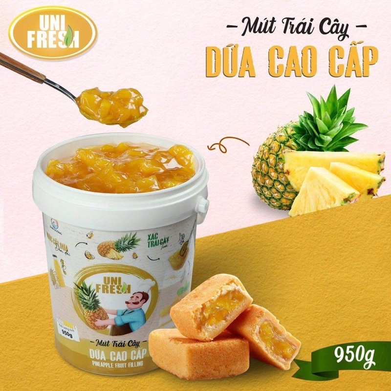 Mứt Trái Cây nhiều mùi Uni Fresh 950g