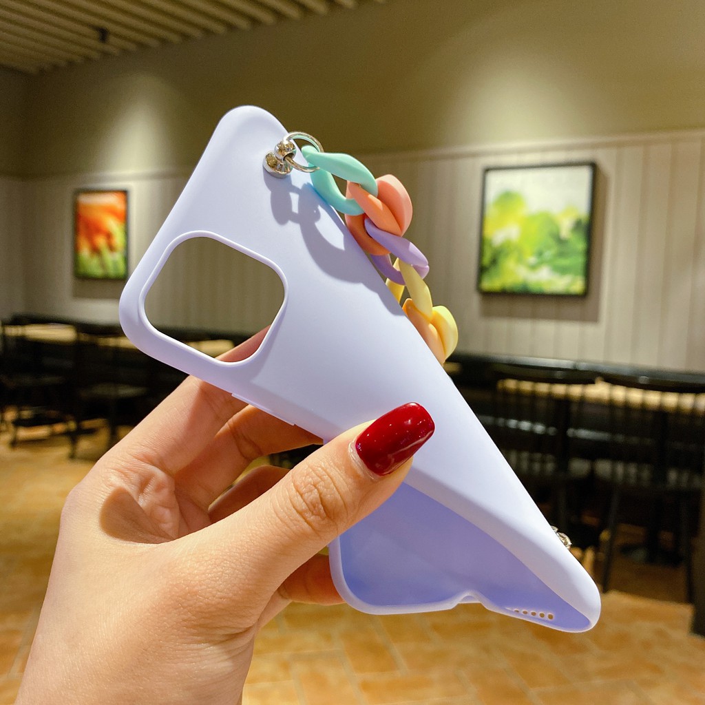 Ốp điện thoại dẻo họa tiết trái tim kèm vòng đeo tay cho OPPO R9 PLUS R9S R11 R11PLUS R17 PRO RENO 5 5PRO Z 2 2Z ACE ACE2