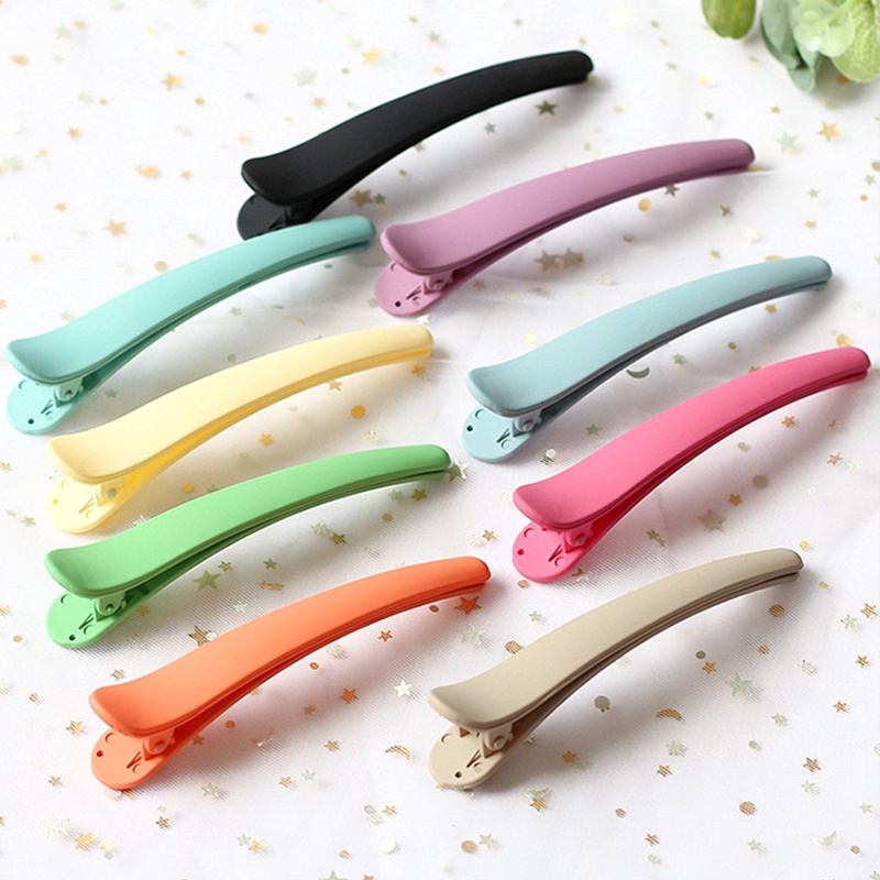 Kẹp tóc hỗ trợ rửa mặt Mỏ Vịt Bằng Acrylic Màu Sắc Ngọt Ngào Thời Trang Cho Nữ