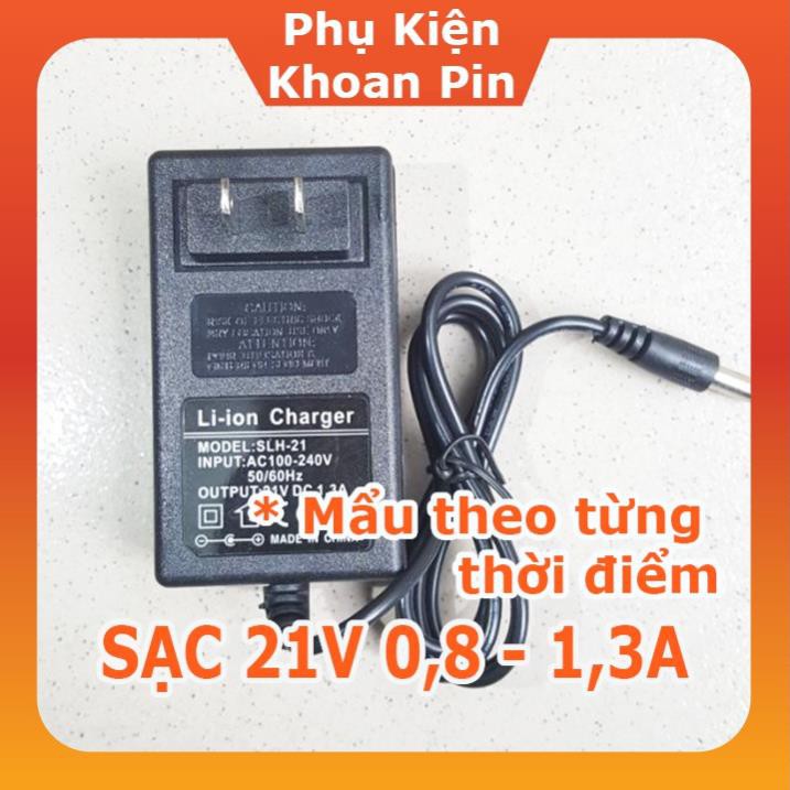 Nguồn Adapter Sạc 21v 0.8 đên 1.2a 5.5x2.1-2.5mm Có Led Báo Sạc (P142)