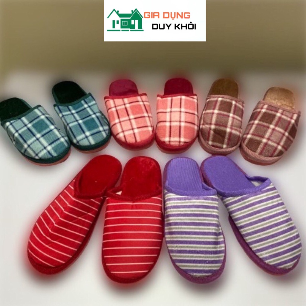 Dép bông đi trong nhà đế xốp cực đẹp Free Size NAM NỮ