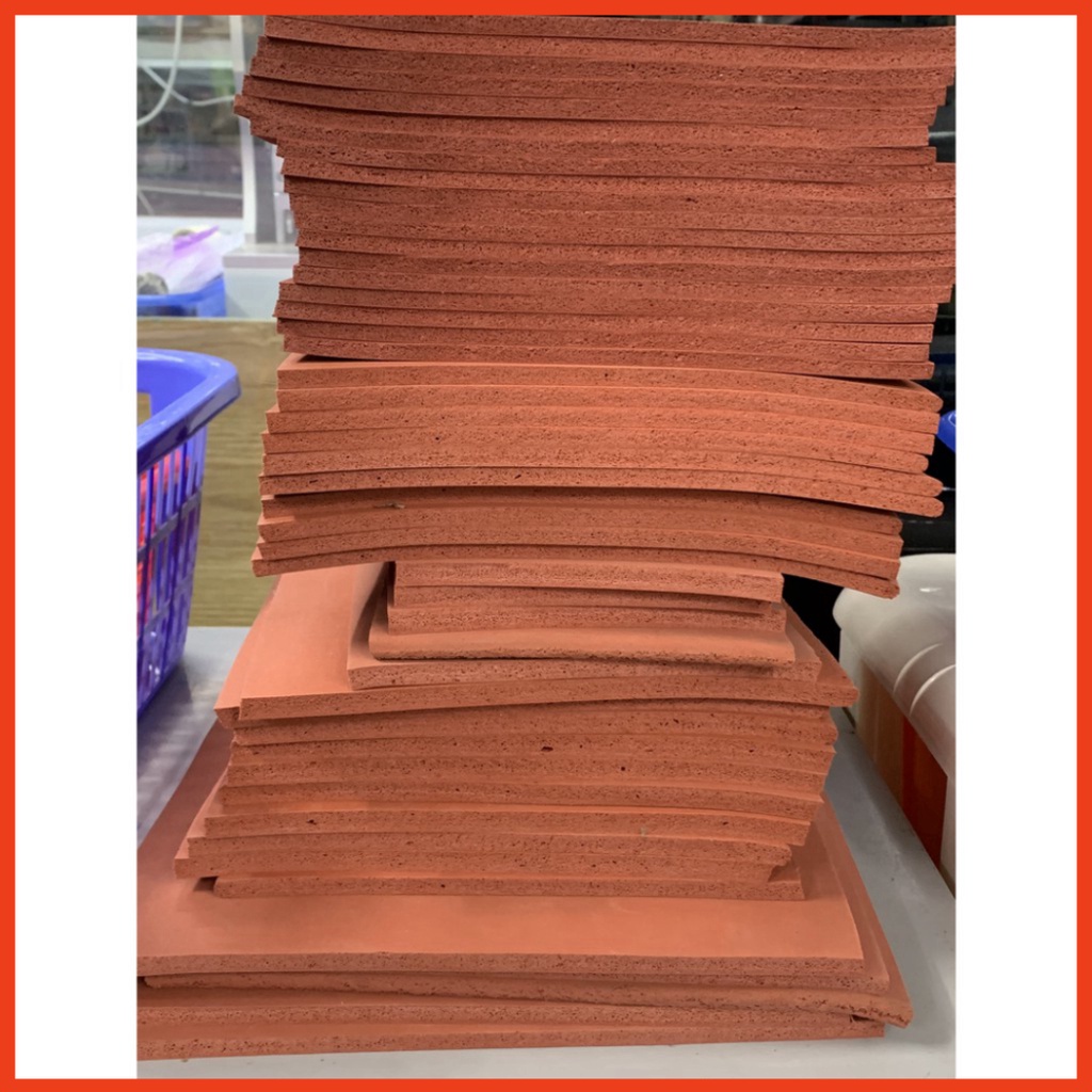 Cao su đỏ ép kính 250x200x8mm