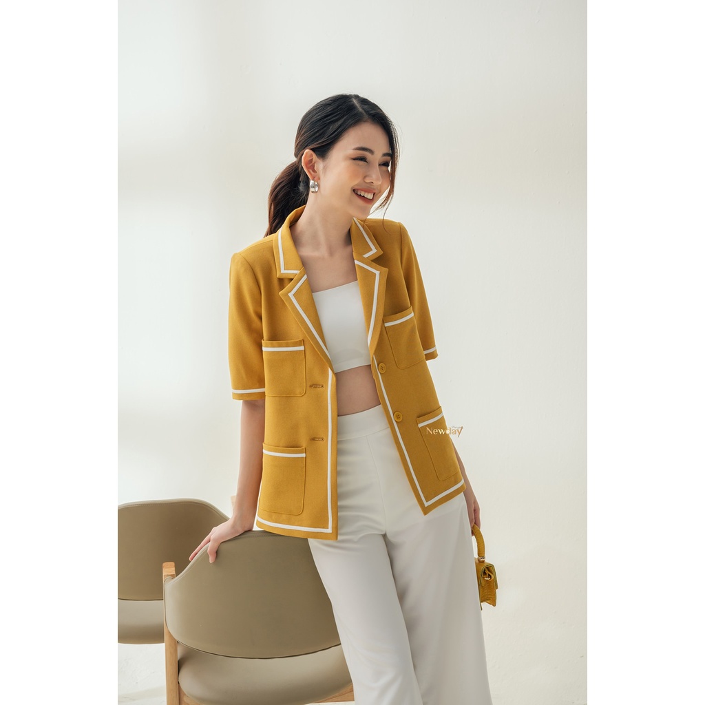 NEW DAY_Áo vest ngắn tay 4 túi né viền | BigBuy360 - bigbuy360.vn
