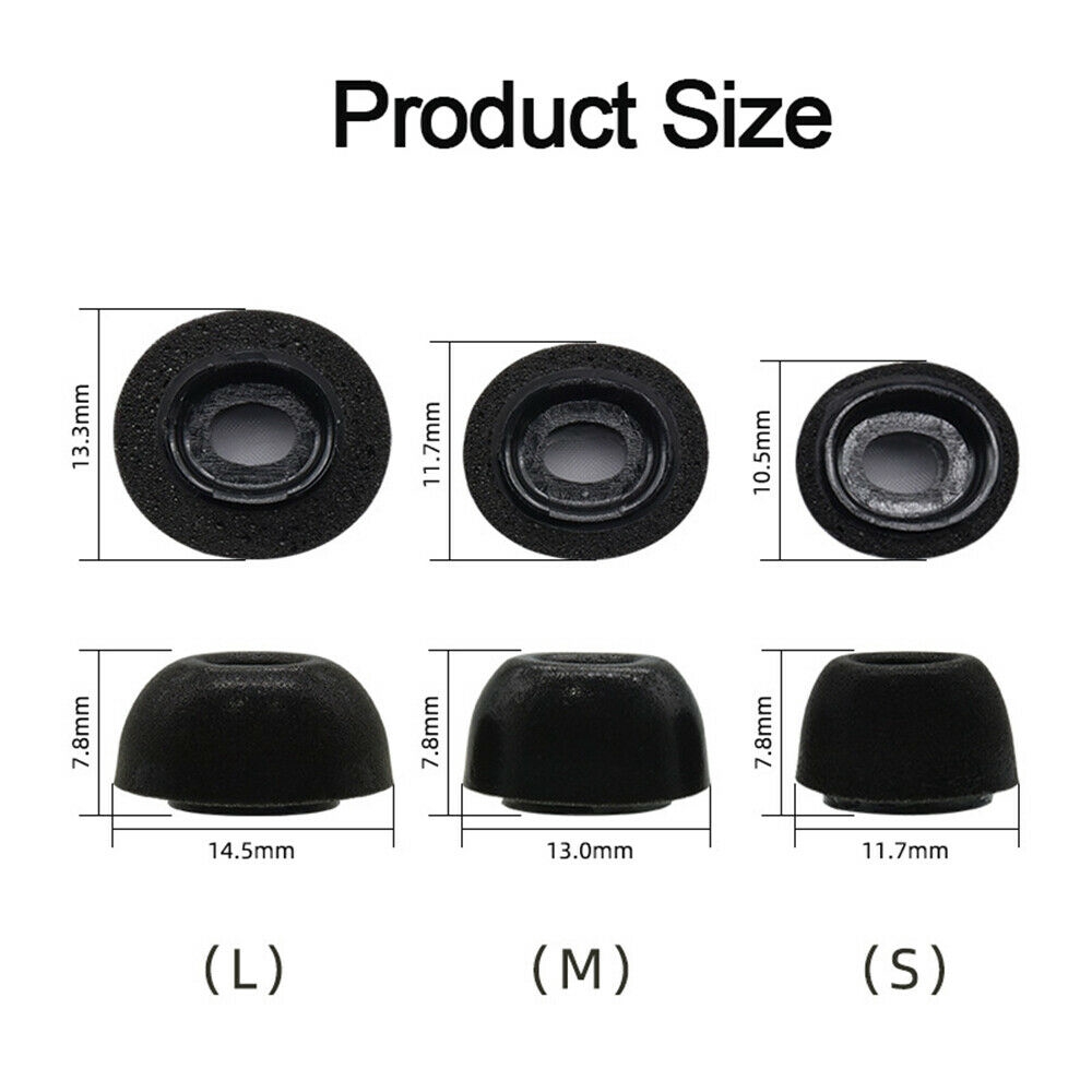 Cặp nút tai mút hoạt tính silicone thay thế thích hợp cho tai nghe bluetooth Apple Airpods Pro