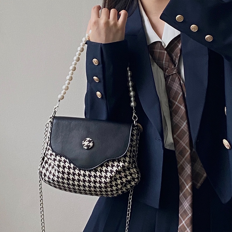 Túi đeo vai IELGY quai xỏ hạt ngọc trai giả thời trang sang trọng cho nữ