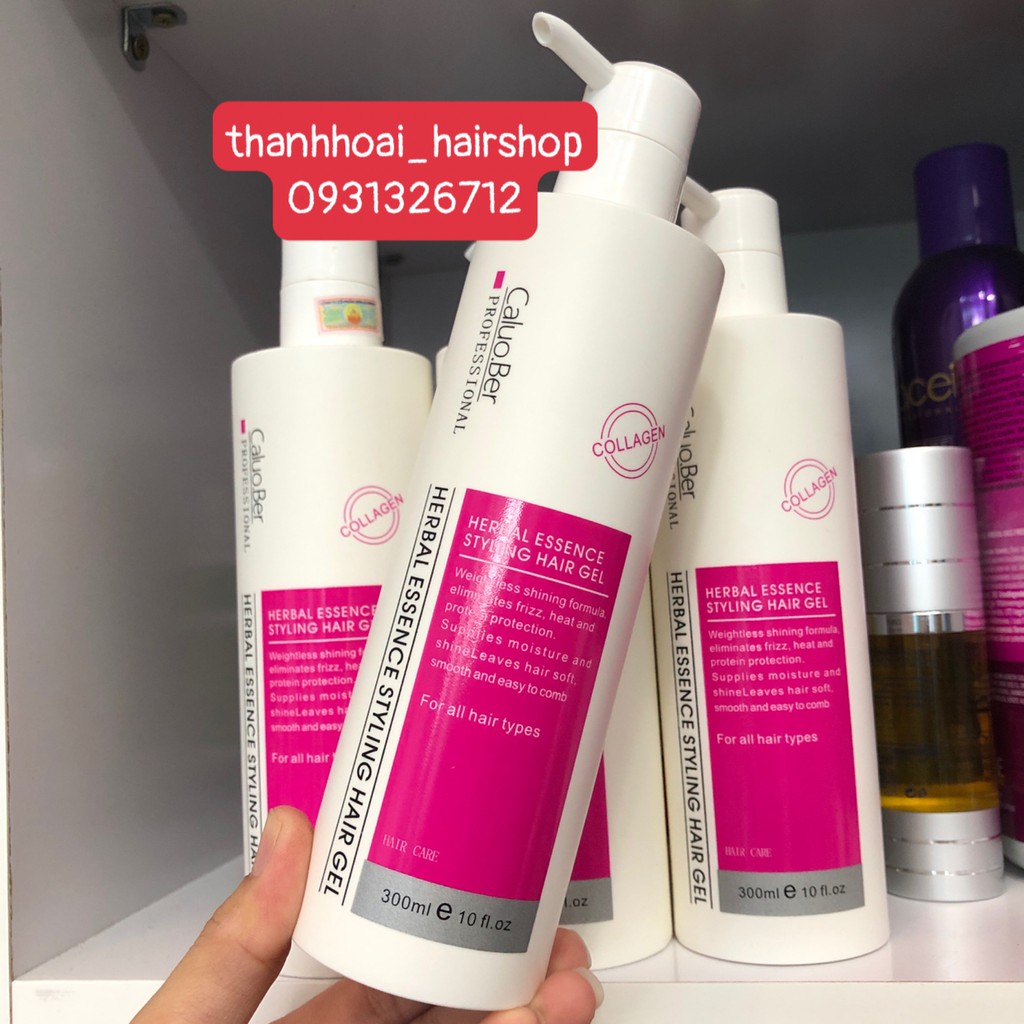 Gel dưỡng tóc xoăn Caluo.Ber Styling Hair Gel 300ml