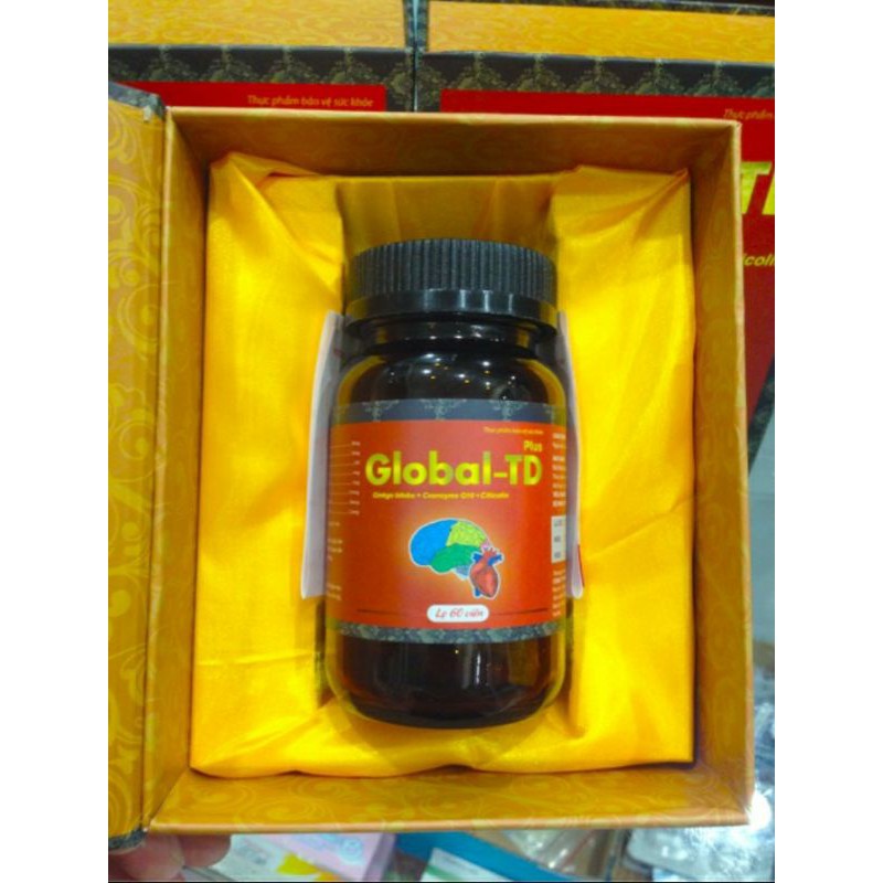 Viên uống bổ não Global-TD,hoạt huyết dưỡng não chính hãng lọ 60viên