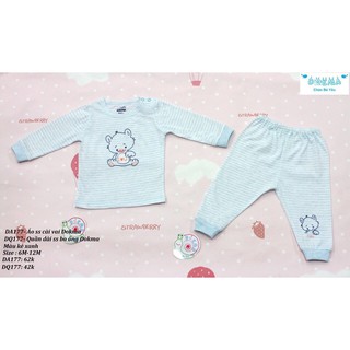 Dokma- bộ sơ sinh cài vai bé trai sz 6-12m