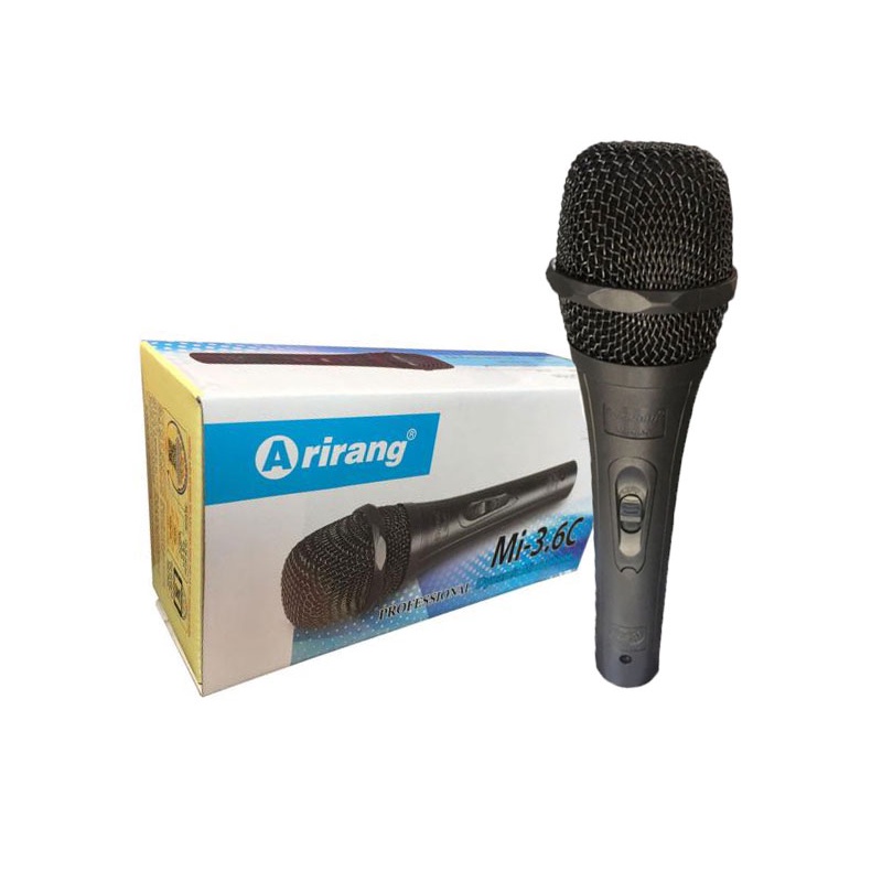 Micro karaoke Arirang Mi-3.6A - Lọc âm tốt, Chống hú - Có dây (bảo hành 6 tháng)