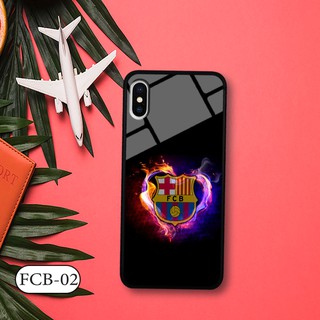 Ốp kính 3D IPHONE X - in biểu tượng đội bóng