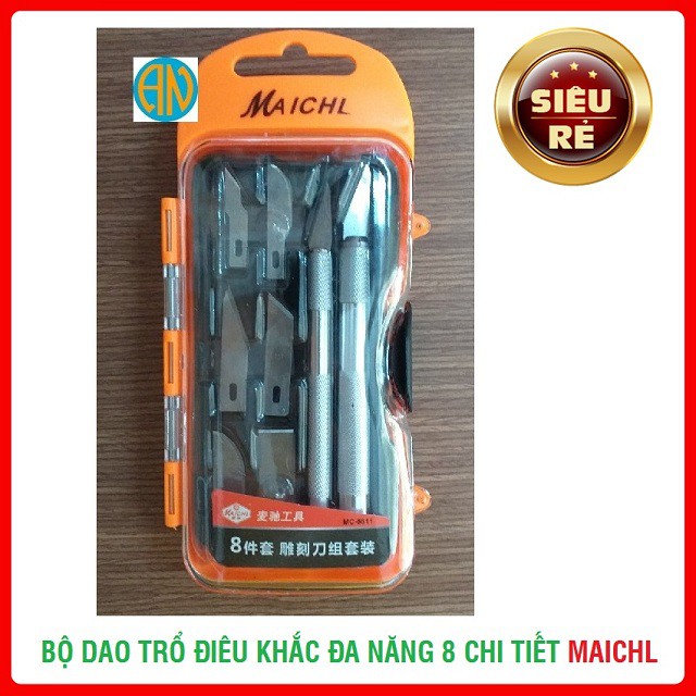 Bộ Dao Trổ Điêu Khắc MAICHL 8 chi tiết