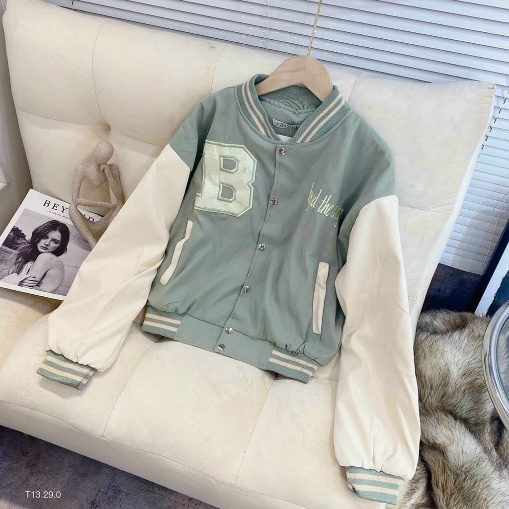 Áo khoác Bomber form ngắn, chất da pha 2 lớp đẹp dành cho nữ - BoBo Store