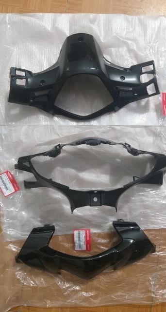 Bộ 3 ốp nhựa võ đầu đèn xe WAVE S110, RSX zin honda
