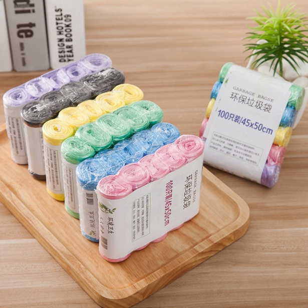 Bộ 5 cuộn 100 túi đựng rác chuyên dụng chất lượng cao SIGO