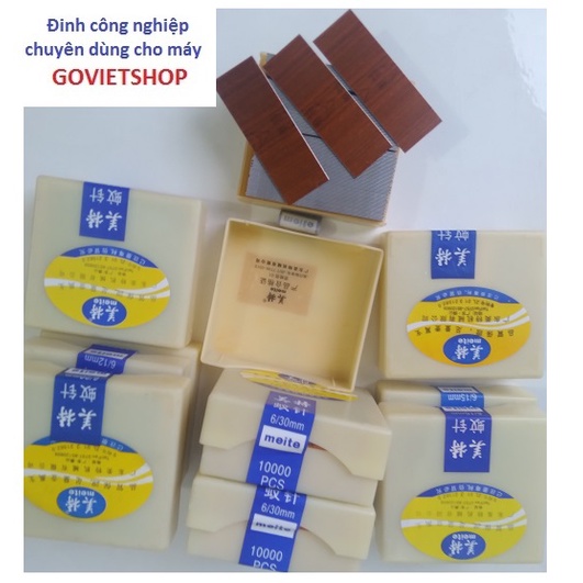 Đinh chỉ bắn gỗ, đinh đồng 6/5mm- 6/8 -6/10 -6/12 -6/15-6/18-6/20-6/22- 6/25-6/30 Meite, đinh chỉ đồng, Đinh chỉ mạ đồng