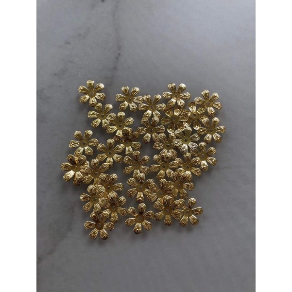 (10 cái)phiến hoa 6 cánh 18mm, nguyên liệu làm trâm cài tóc cổ trang, nguyên liệu diy, Sỉ phụ kiện Khánh Huyền