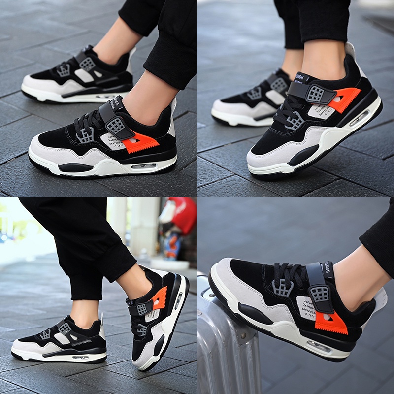 Giày Thể Thao Da Không Thấm Nước Có Đệm Khí 4 Màu Thời Trang Cho Nam Và Nữ size 28-39