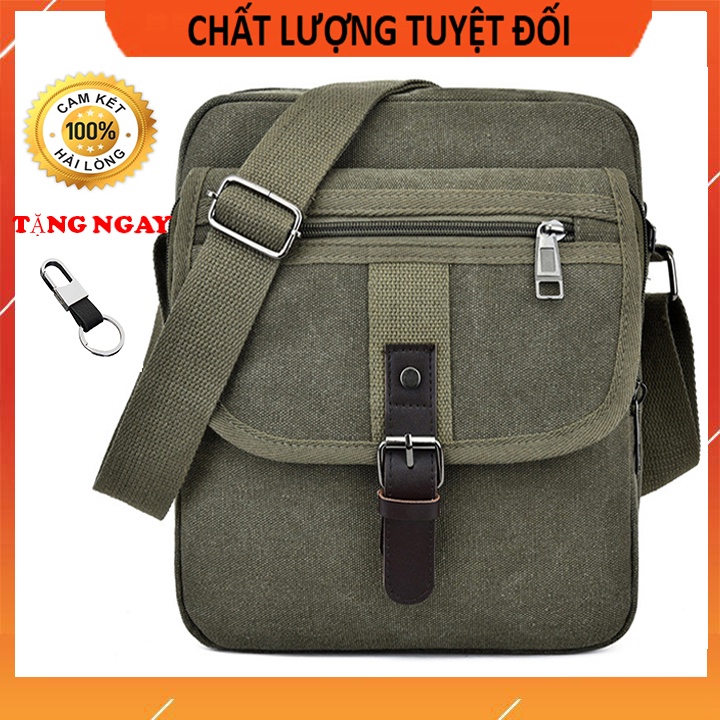 Túi đeo chéo nam nữ vải bố thời trang nhỏ gọn tiện lợi - Túi đeo chéo hàn quốc