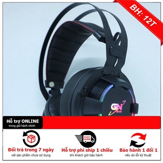 Tai nghe gaming gnet gh268 - led rgb - âm thanh 7.1 cổng usb - bh 12 tháng chính hãng