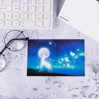 Set 5 postcard dạ quang siêu đẹp
