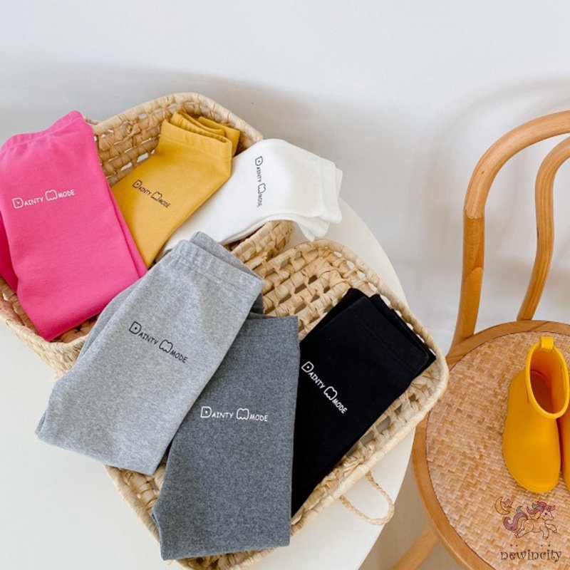 Quần legging cotton mềm co giãn thời trang xuân thu cho bé gái