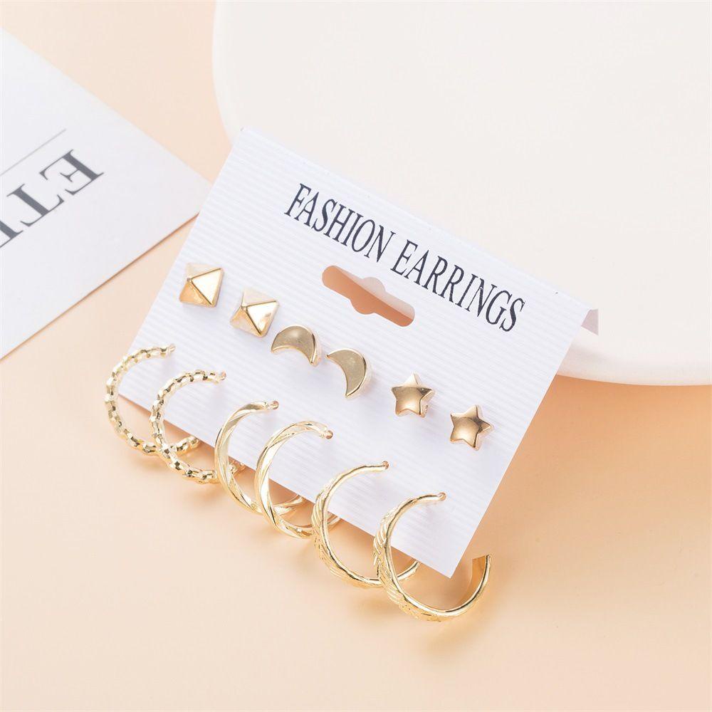 1 Bộ Khuyên Tai Dáng Thả Thời Trang Dự Tiệc Cổ Điển Sáng Tạo Cho Bạn Gái