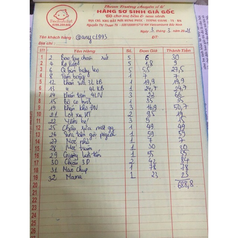 Combo sơ sinh 4-3-2021 (số 1)