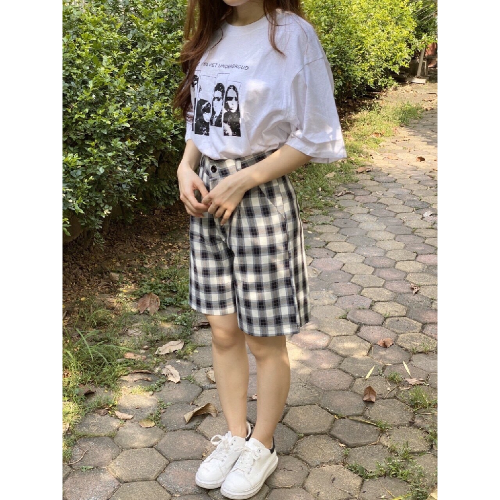 Quần Đùi Kẻ Caro cắt mã