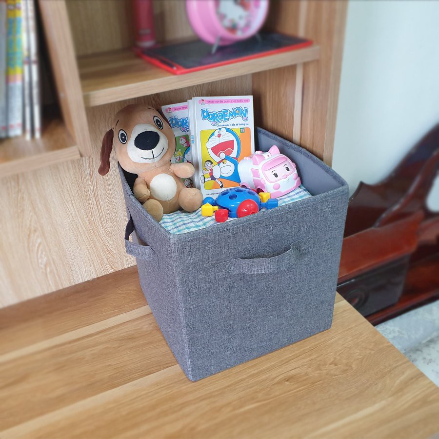 HỘP CUBE XUẤT ÚC VẢI OXFORT - MÀU GHI