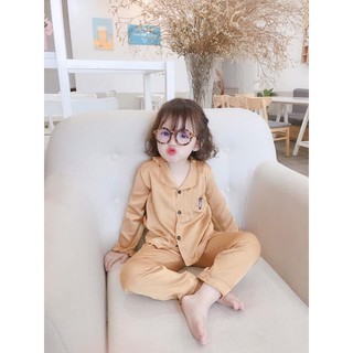 Bộ pizama lụa cao cấp cho bé