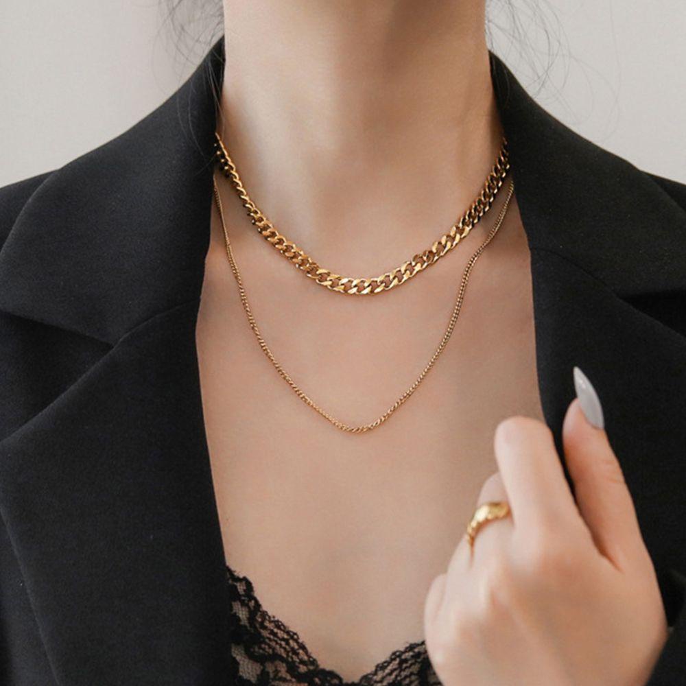 Vòng cổ Phong Cách Hip Hop Hàn Quốc WMES15H Y2K Đơn Giản Thời Trang Cho Nữ