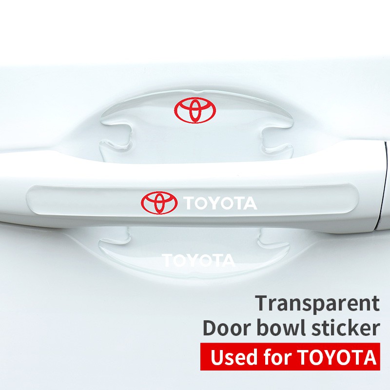 Miếng Dán Bảo Vệ Tay Nắm Cửa Trong Suốt Cao Cấp Cho Ô Tô toyota Yaris Vios Altis Camry Avanza