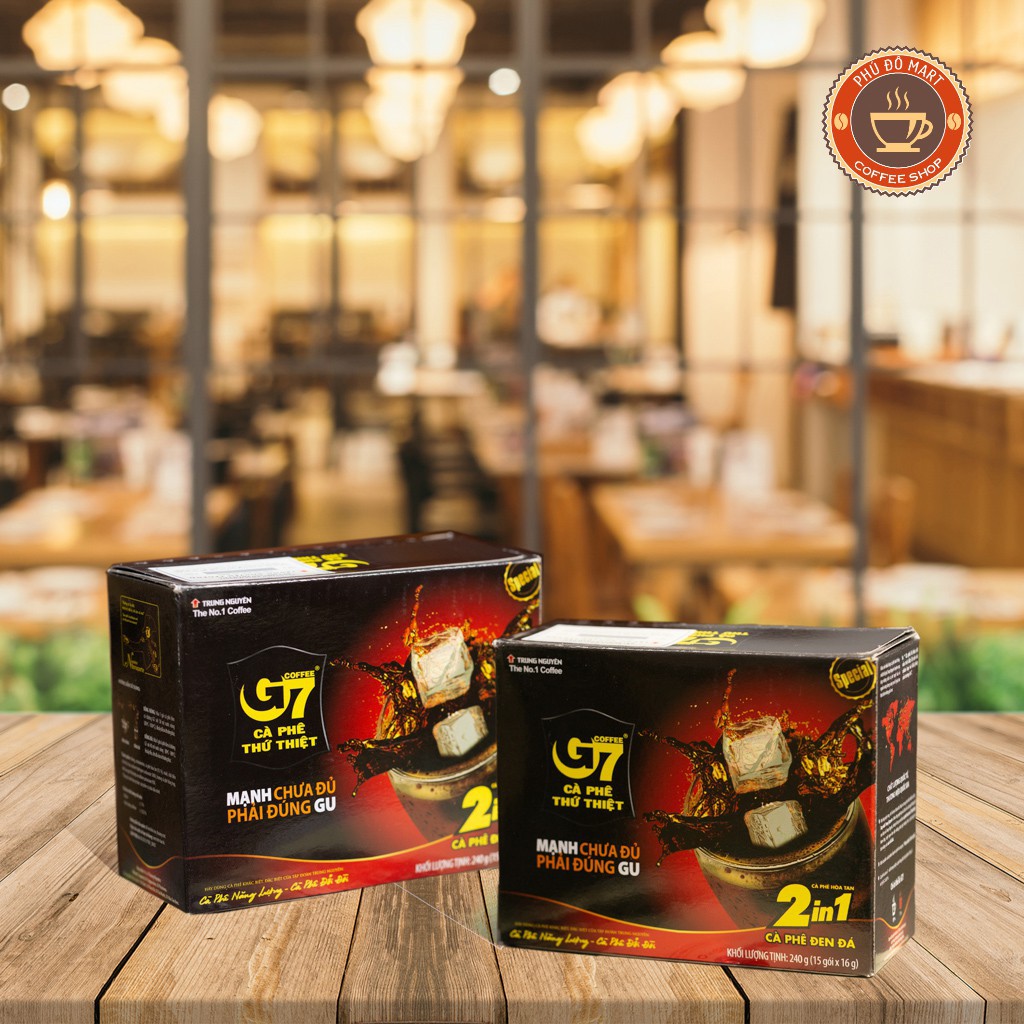 Cafe Trung Nguyên G7 Đen 2IN1 – 15 Gói x 16g | BigBuy360 - bigbuy360.vn