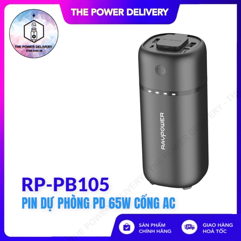 Pin Sạc Dự Phòng cho Laptop RAVPower 20100mAh RP-PB105 - Thương hiệu USA - HÀNG CHÍNH HÃNG