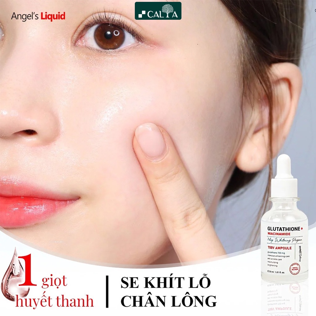 Tinh Chất Serum Angel's Liquid Truyền Trắng, Mờ Thâm Nám - Angel Liquid Glutathione + Niacinamide 700 V-Ampoule 30ml